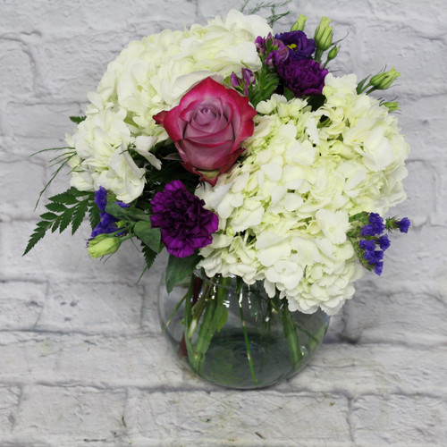 Spring Hydrangea Vase Arrangement