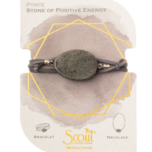 SCOUT - Pyrite / Gold | Suede / Stone Wrap