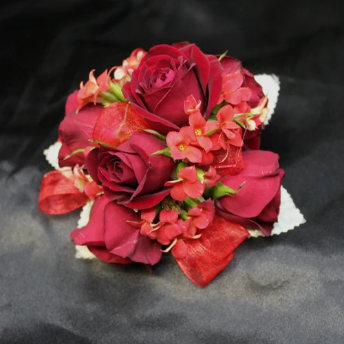 Monochrome Rose Corsage