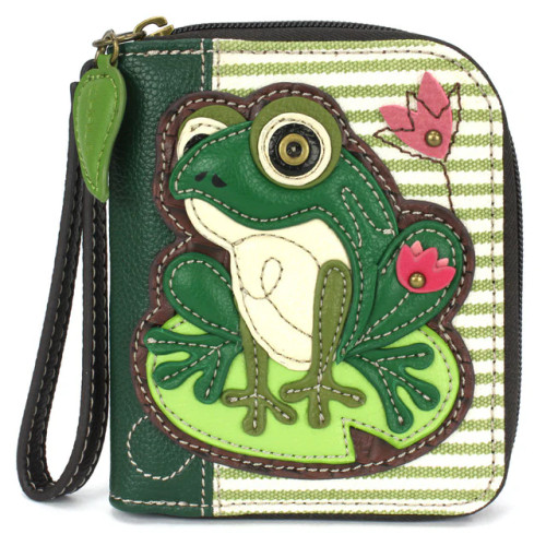 Lily Frog Zip Around Wallet