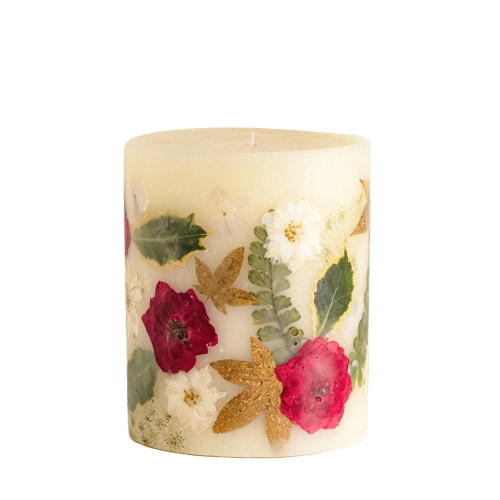 Rosy Rings Winterberry Frost Small Round Botanical Candle