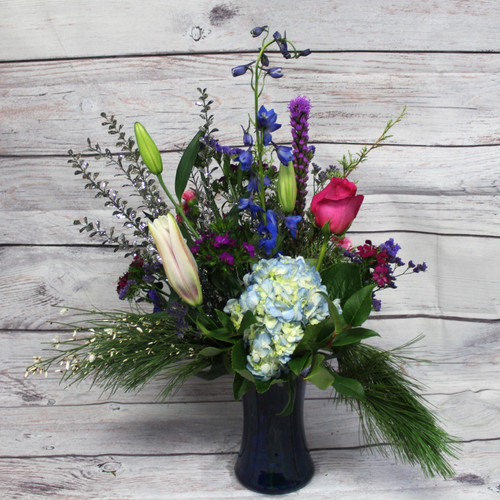 Festive and Bright Vase Arrangement