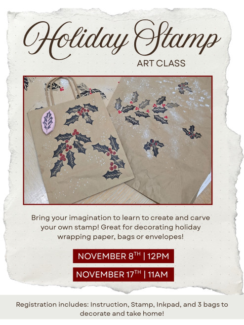 November 17th | 11am - Holiday Stamp Class 