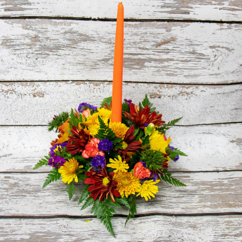 Orange Candle Centerpiece