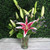 Another example of the Loving Lilies arrangement in a vase