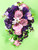 Beautiful Purple Cascading mixed bridal Bouquet