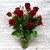Knock Your Socks Off Roses Vase Arrangement -Pick Your Color