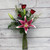 Contemporary Stargazer & Roses Vase Arrangement