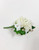 A white rose and hyacinth boutonniere designed with traditional ivy and added sparkle!