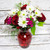 Rose arrangement in a vase