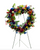 All The Bright Colors Heart Shaped Tribute Wreath