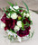 White with Burgundy Peonies Bridal Bouquet