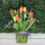Large Bright Tulips Vase Arrangement