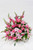 All pink fresh flower sympathy tribute