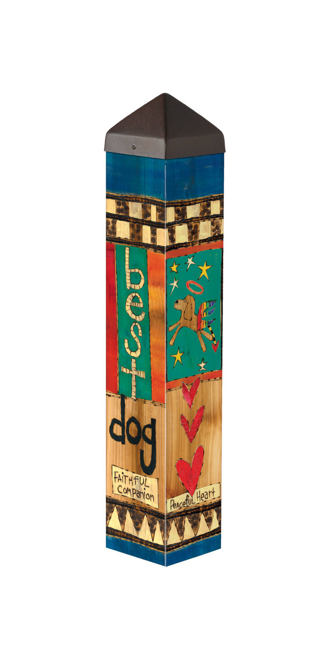 Dog Memorial Art Pole Studio M Earle's Loveland