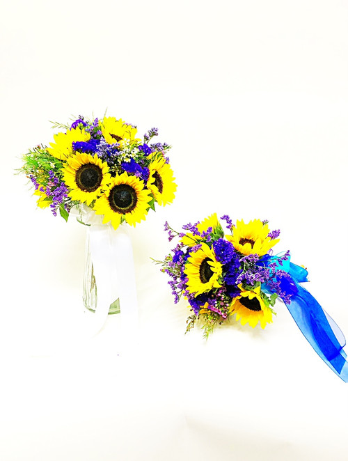 Sunflower Bouquet Loveland Wedding Florist Earles Flowers 9849