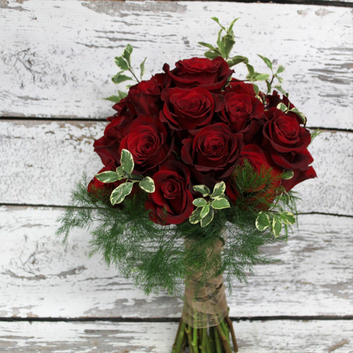 Red Roses Bridal Bouquet Loveland Wedding Florist Earles Flowers 5071