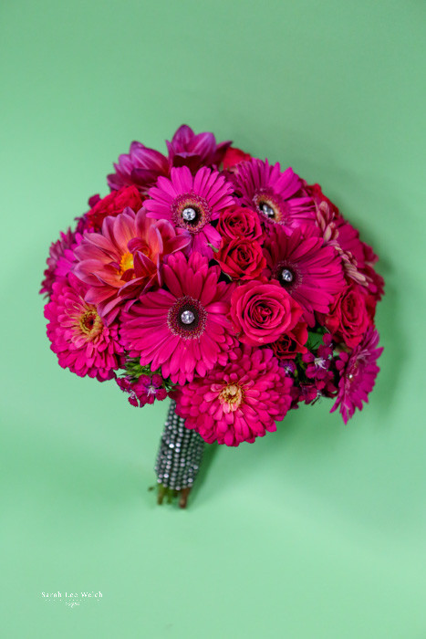 Hot Pink Bouquet Loveland Wedding Florist Earles Flowers 3263