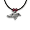 Pewter Greyhound Necklace