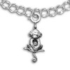 Sterling Silver Sitting Monkey Charm