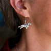 Sterling Silver Wirehaired Dachshund Earrings