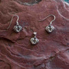 Sterling Silver Horseshoe Heart Earrings