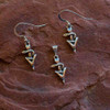 Sterling Silver Small Veterinary Caduceus Earrings