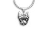 Sterling Silver Boston Terrier Pendant