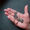 Dog and Cat Keychain