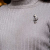 Sterling Silver African Grey Parrot Pin Pendant