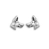 Sterling Silver Great Dane Post Earrings