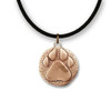 Bronze Large Paw Print Necklace