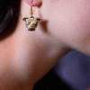 Bronze Pit Bull Earrings