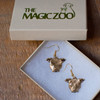 Bronze Pit Bull Earrings