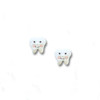 Enamel Teeth Post Earrings