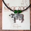 Pewter Cow Large Necklace