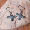 Pewter Cow Earrings