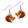 Enamel Fox Earrings