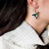 Enamel Hummingbird Earrings