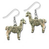 Pewter Alpaca Earrings