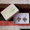 Sterling Silver Great Dane Earrings with Natural Ears
