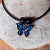 Enamel Translucent Butterfly Necklace
