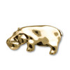 14K Solid Gold Hippo Pin