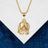 14K Solid Gold Hippo Pendant