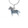 Sterling Silver Zebra Pendant