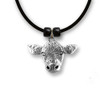 Pewter Angus Cow Necklace