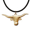 Bronze Large Texas Large Longhorn Necklace  