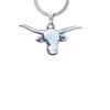 Sterling Silver Texas Longhorn Pendant