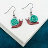 Enamel Snail Earrings