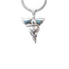 Sterling Silver Winged Veterinary Caduceus Pendant    